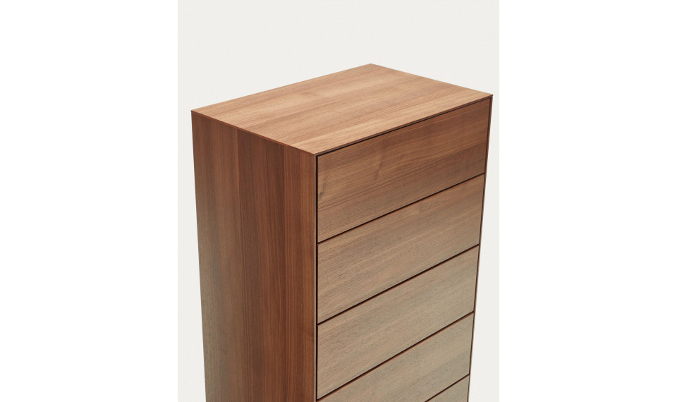 Vedrana 5 drawers chest walnut | Bedroom | ZIPhome.ee image 3