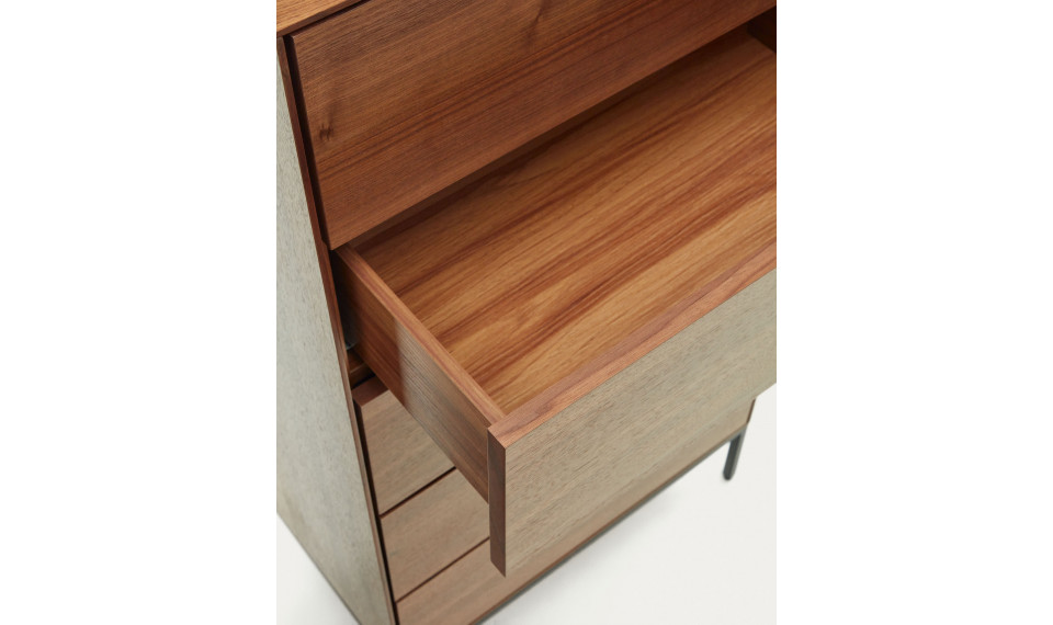 Vedrana 5 drawers chest walnut | Bedroom | ZIPhome.ee image 4