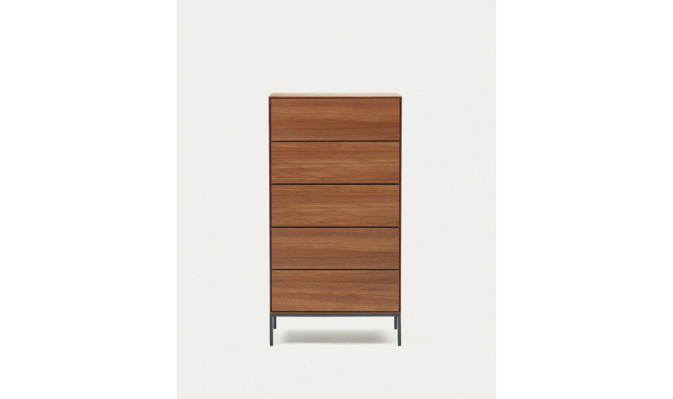Vedrana 5 drawers chest walnut | Bedroom | ZIPhome.ee image 1