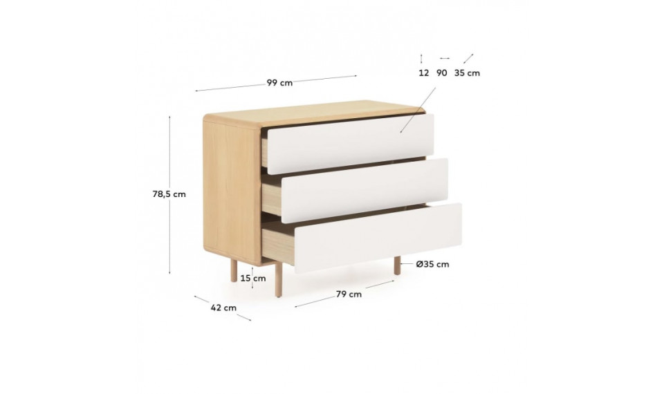 Anielle комод  5 ящика | Спальня | ZIPhome.ee изображение 6