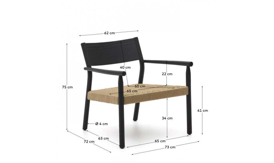 Yalia armchair black | 100% Quality Yalia armchair black | Armchairs | ZIPhome.ee image 2