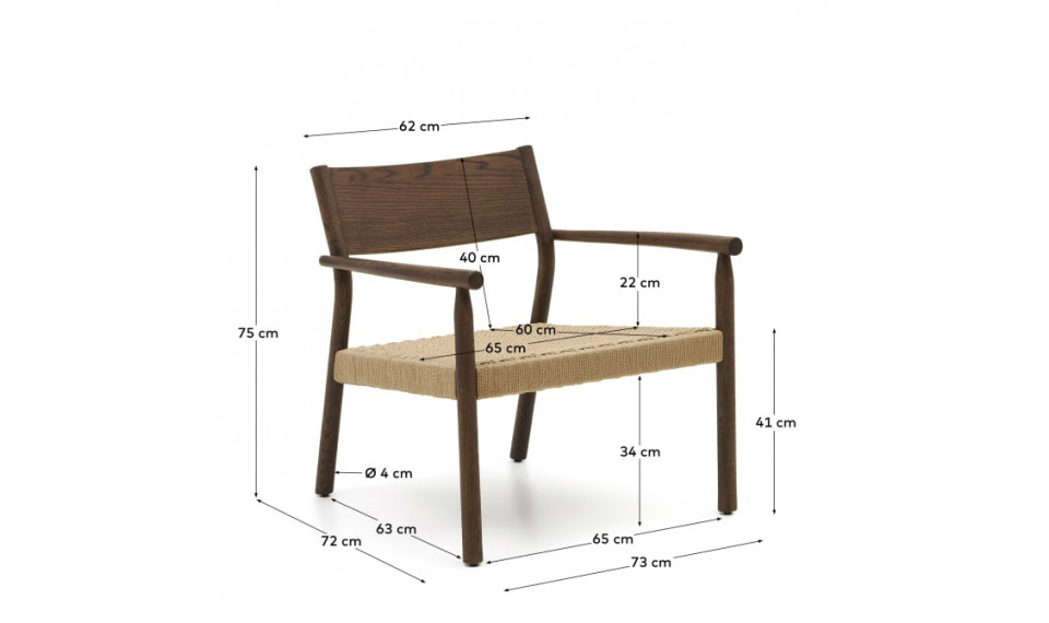Yalia armchair walnut | 100% Quality Yalia armchair walnut | Armchairs | ZIPhome.ee image 2