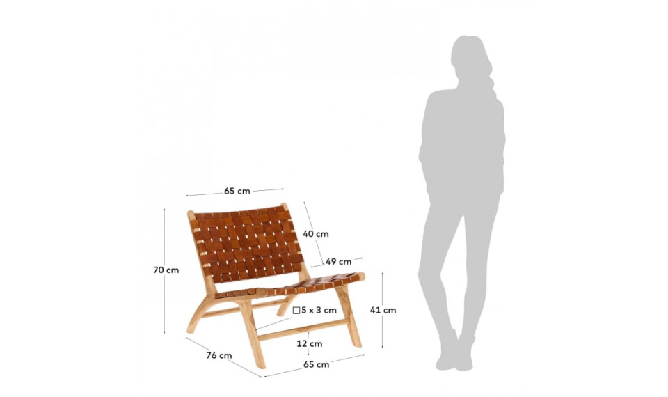 Calixta armchair brown | 100% Quality Calixta armchair brown | Armchairs | ZIPhome.ee image 2