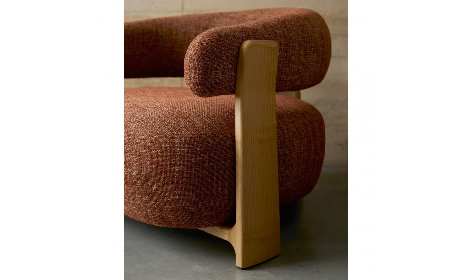 Granite armchair oak terracotta | 100% Quality Granite armchair oak terracotta | Armchairs | ZIPhome.ee image 1