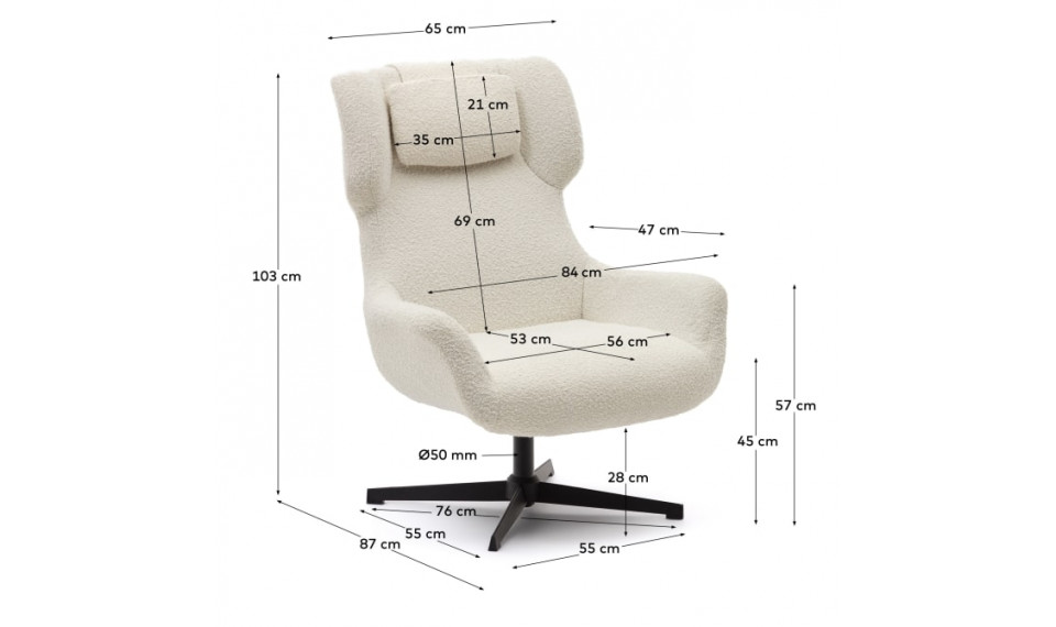 Zalina armchair white | 100% Quality Zalina armchair white | Armchairs | ZIPhome.ee image 2