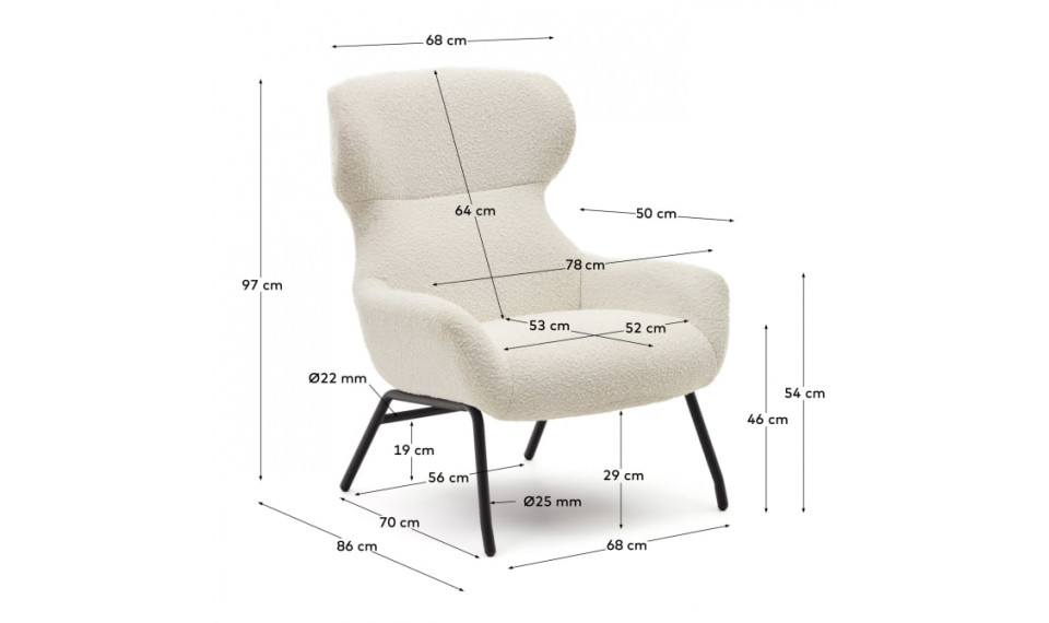 Belina armchair light white | 100% Quality Belina armchair light white | Armchairs | ZIPhome.ee image 2