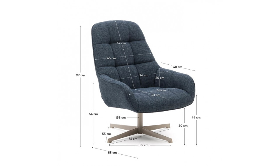 Jaspe armchair blue | 100% Quality Jaspe armchair blue | Armchairs | ZIPhome.ee image 2