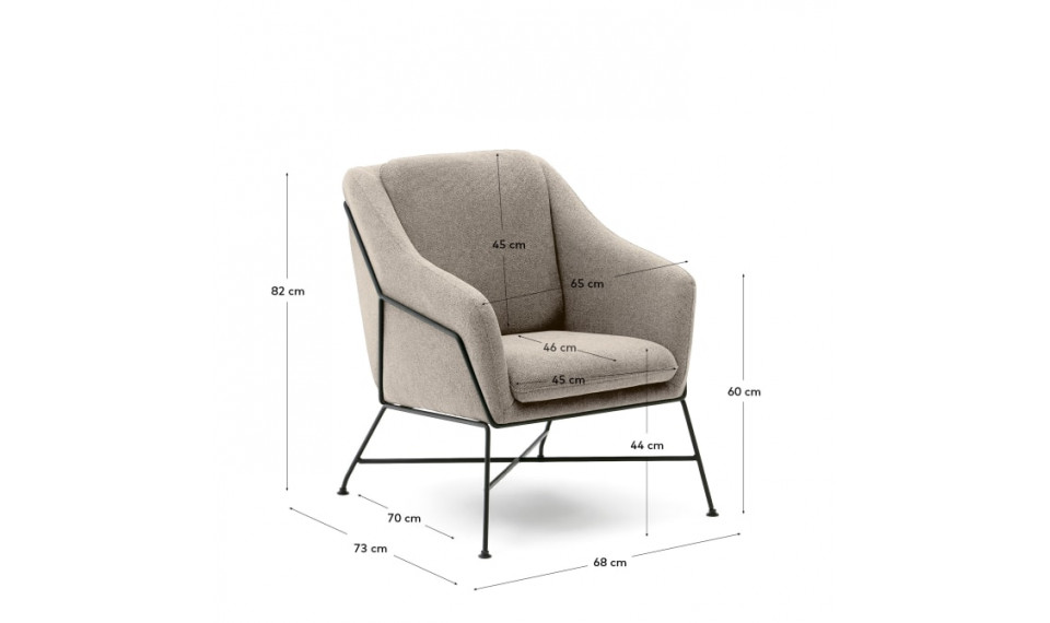 Brida armchair grey | 100% Quality Brida armchair grey | Armchairs | ZIPhome.ee image 2