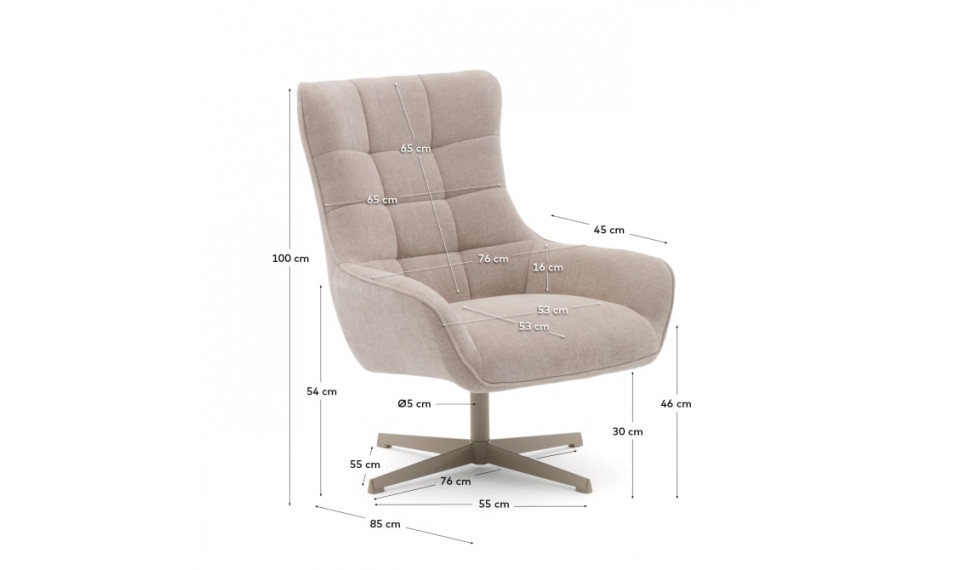 Teryl armchair beige | 100% Quality Teryl armchair beige | Armchairs | ZIPhome.ee image 2