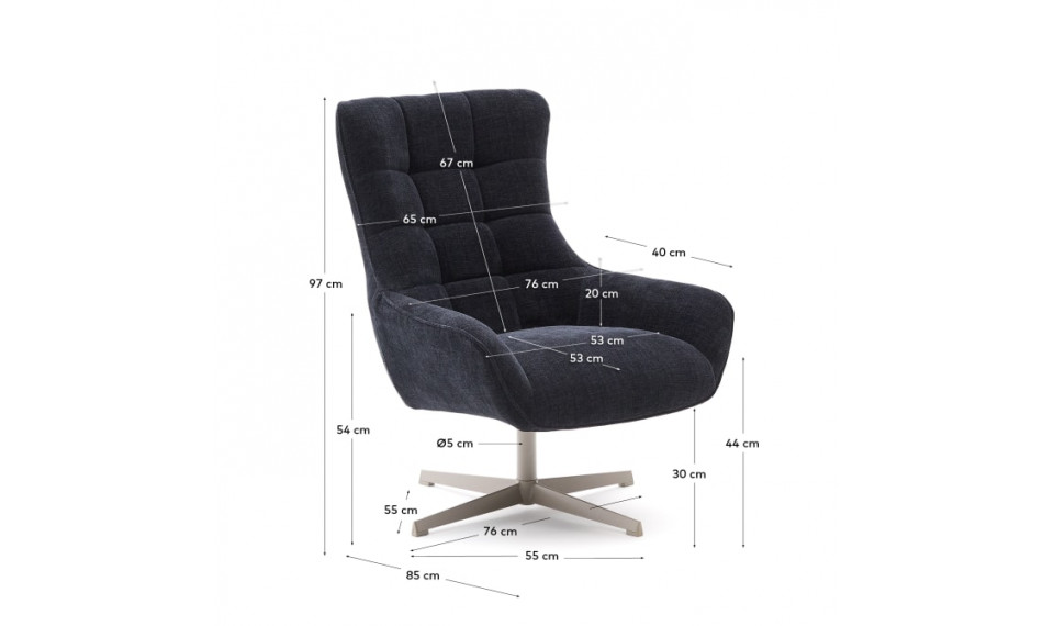 Teryl armchair blue | 100% Quality Teryl armchair blue | Armchairs | ZIPhome.ee image 2