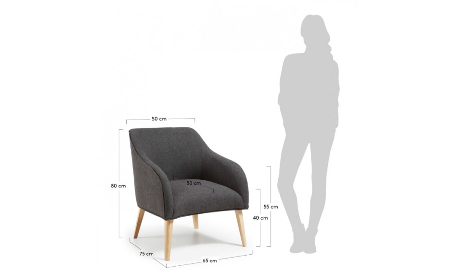 Bobly armchair black oak | 100% Quality Bobly armchair black oak | Armchairs | ZIPhome.ee image 2