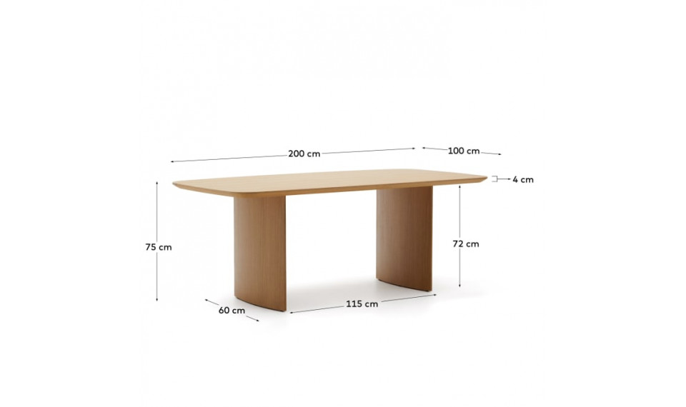 Litto table 200x100 oak | Tables | ZIPhome.ee image 2