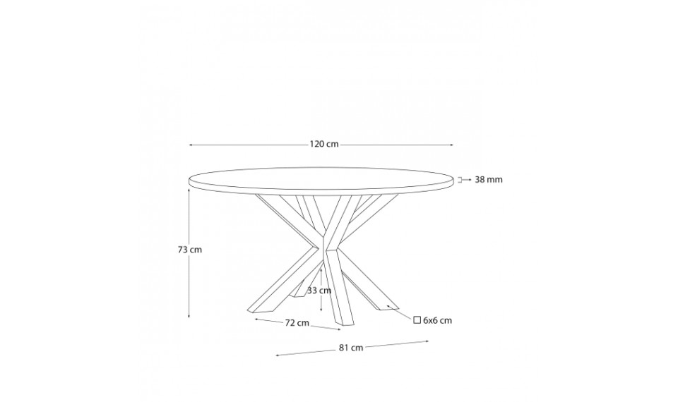 Арго круглый 120 столовый дуб | Столы | ZIPhome.ee изображение 2