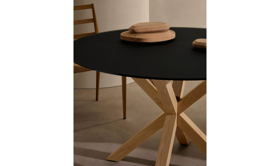 Арго круглый 120 стол стекло черный | Столы | ZIPhome.ee изображение 5