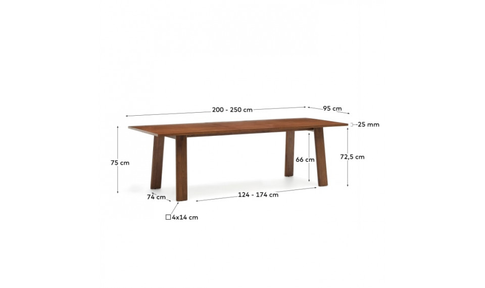 Раздвижной стол Arlen орех | Столы | ZIPhome.ee изображение 2