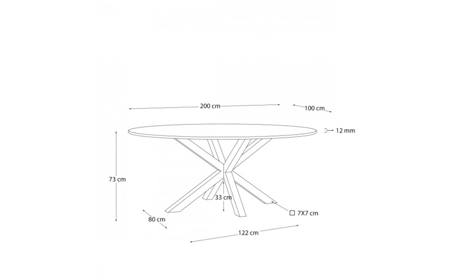 Арго овальный стол стеклянный прозрачный | Столы | ZIPhome.ee изображение 2
