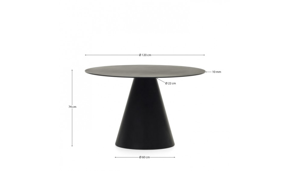 Wilshire round table black | Tables | ZIPhome.ee image 2