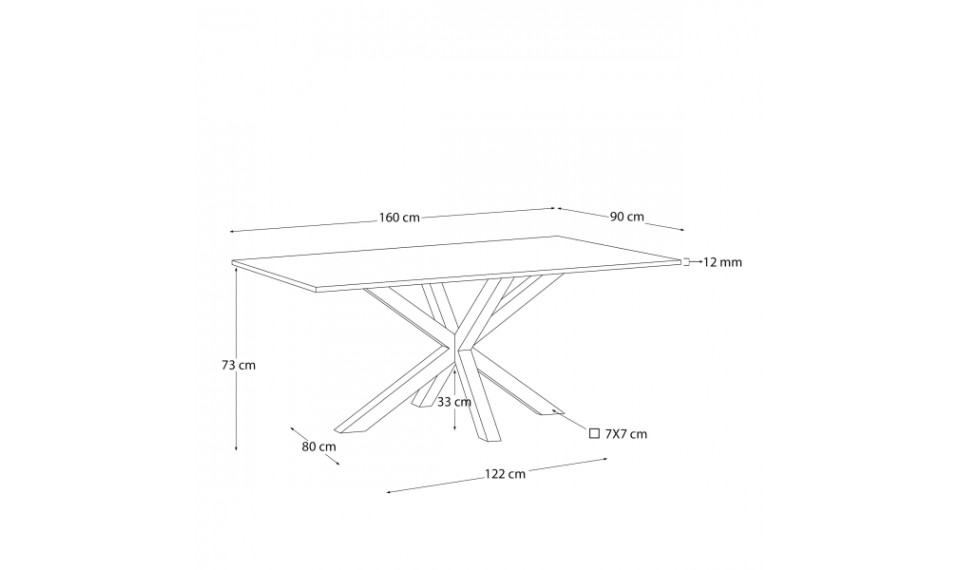 Арго столовый фарфоровый мох 160 | Столы | ZIPhome.ee изображение 2