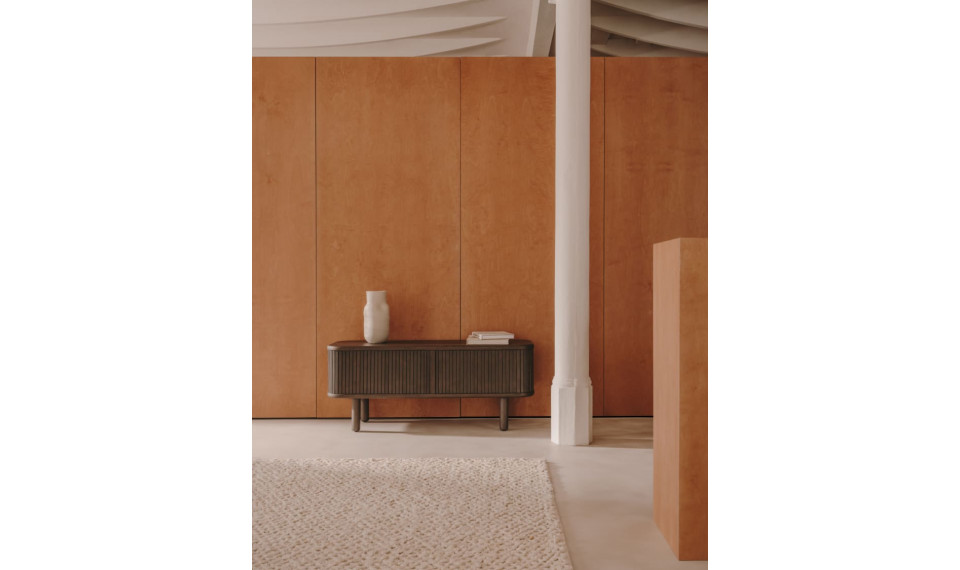 Почта 2-дверная тумба под телевизор темная | Тумбы под телевизор | ZIPhome.ee изображение 3