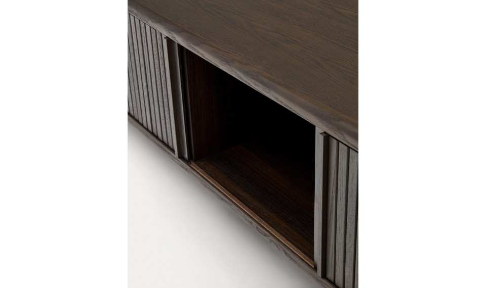 Почта 2-дверная тумба под телевизор темная | Тумбы под телевизор | ZIPhome.ee изображение 4