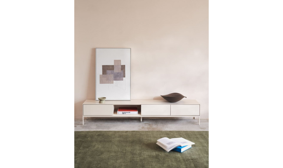 Тумба под телевизор Vedrana низкая белая | Тумбы под телевизор | ZIPhome.ee изображение 3