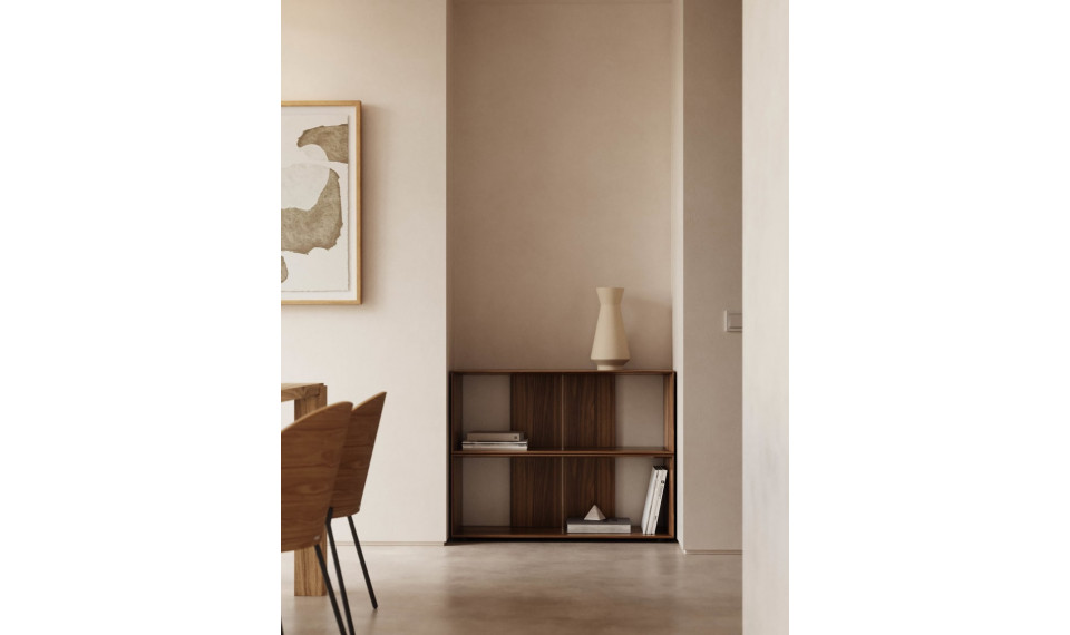 Litto raamaturiiul 2 moodulit pähkel | Riiulid | ZIPhome.ee pilt 3