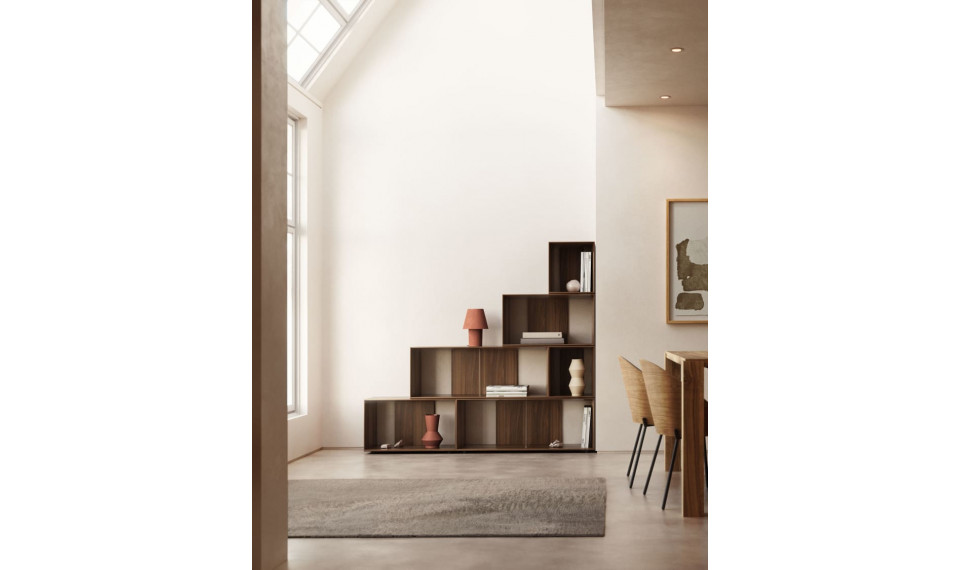 Litto raamaturiiul 6 moodulit pähkel | Riiulid | ZIPhome.ee pilt 3