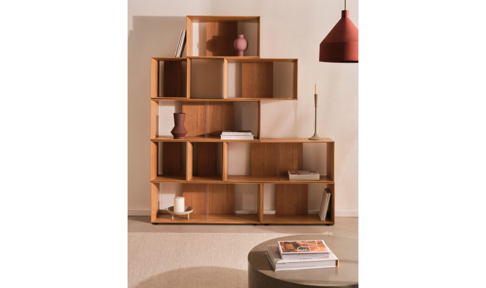 Litto raamaturiiul 6 moodulit tamm | Riiulid | ZIPhome.ee pilt 3