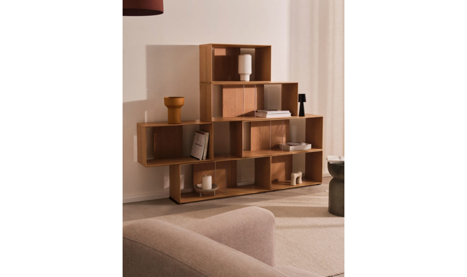 Litto raamaturiiul 9 moodulit tamm | Riiulid | ZIPhome.ee pilt 4