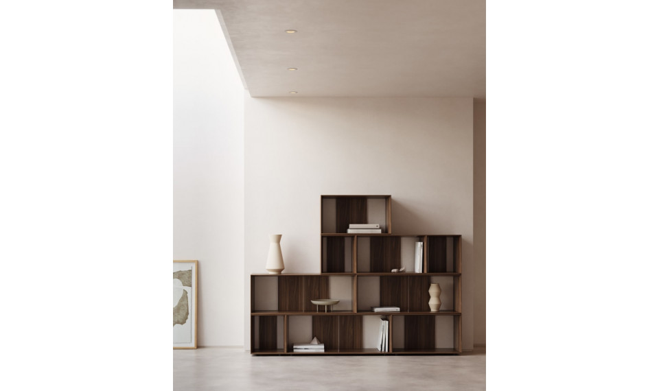 Litto raamaturiiul 9 moodulit pähkel | Riiulid | ZIPhome.ee pilt 3