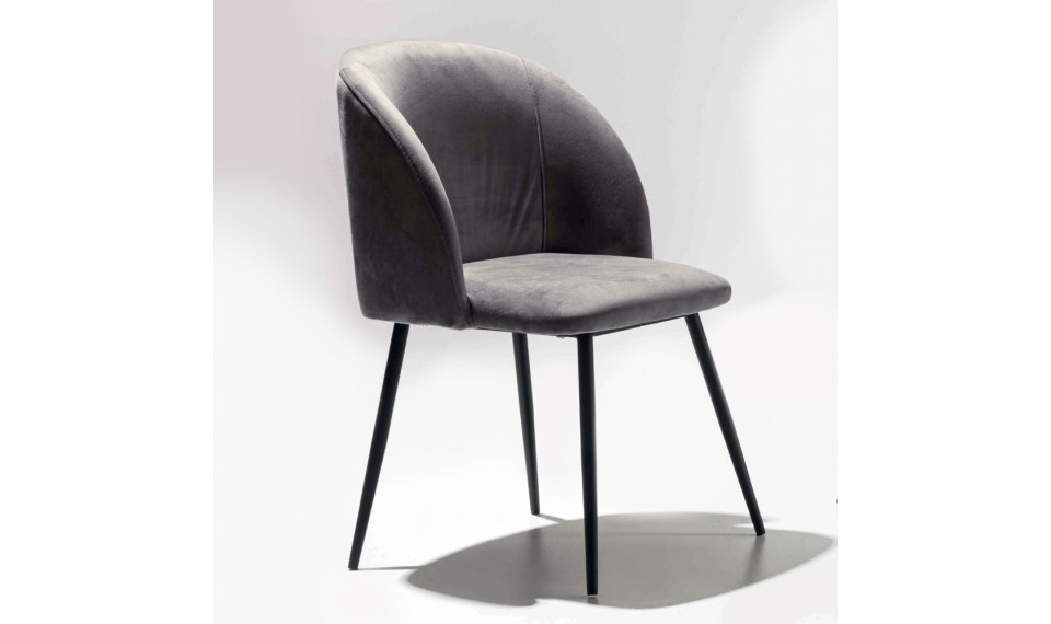 PIGALLE UNO  chair Velutto Antracite | La Seggiola | ZIPhome.ee image 1