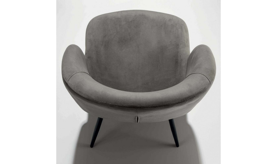 PIGALLE UNO  chair Velutto Antracite | La Seggiola | ZIPhome.ee image 2