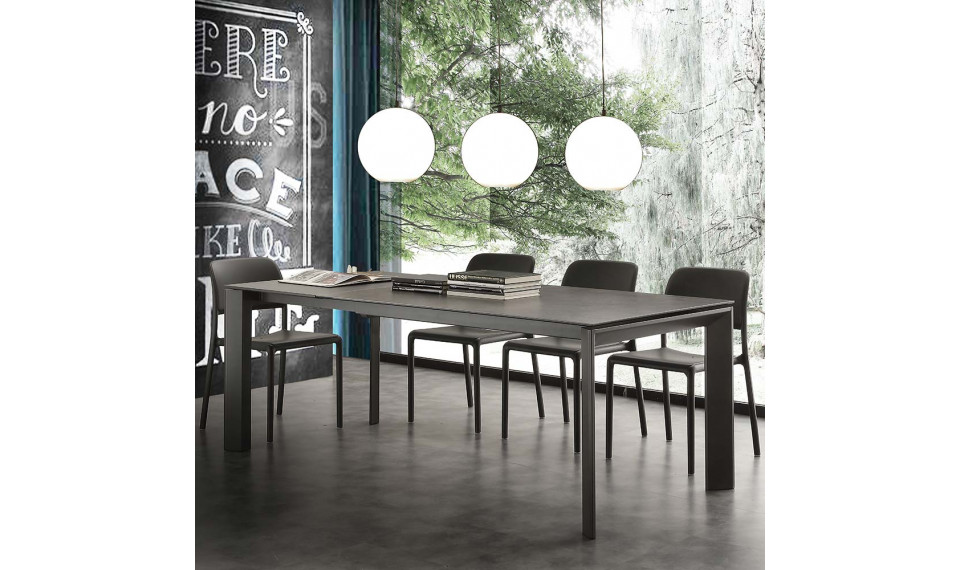 CERAMIQUE extendable table 140/200x90 GRAFFITE BROWN | Tables | ZIPhome.ee image 1