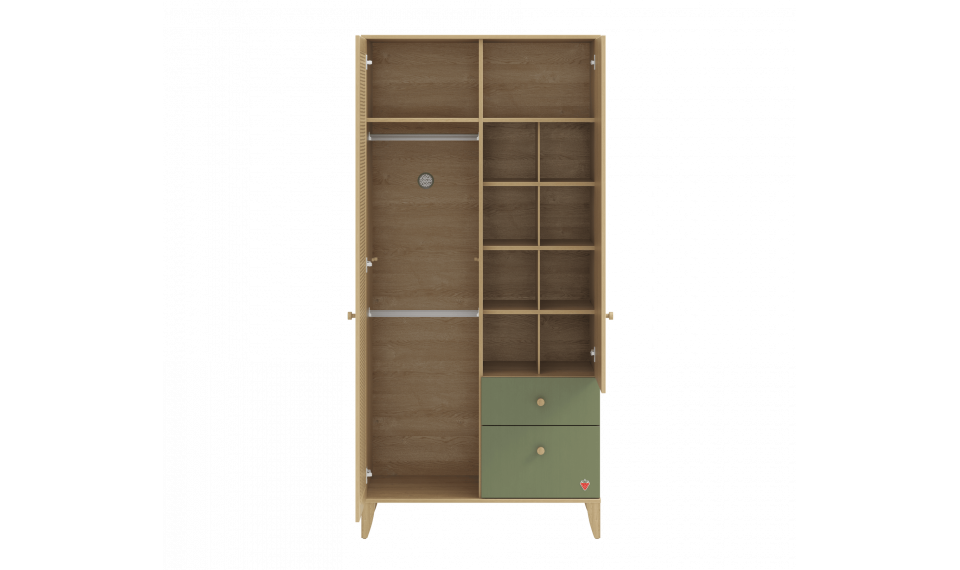 LOOF BABY 2 ustega riidekapp | Laste riidekapid | ZIPhome.ee pilt 2