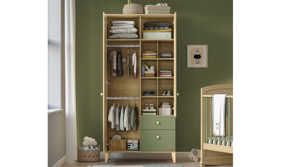 LOOF BABY 2 ustega riidekapp | Laste riidekapid | ZIPhome.ee pilt 4