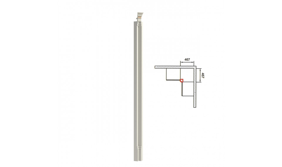 MERANO ME-nurga post 90 | Raamatukapid | ZIPhome.ee pilt 1