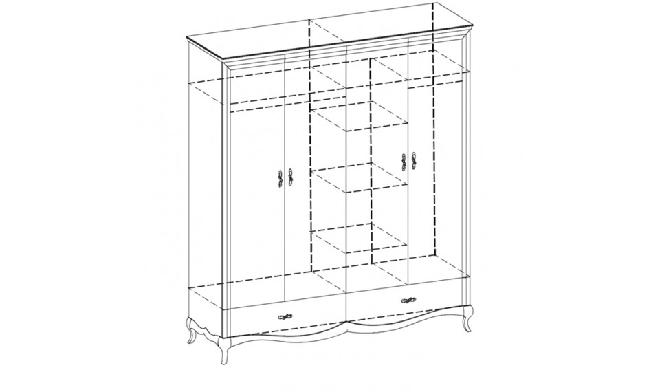 Milano MI-4D wardrobe white | MILANO | ZIPhome.ee kuva 2