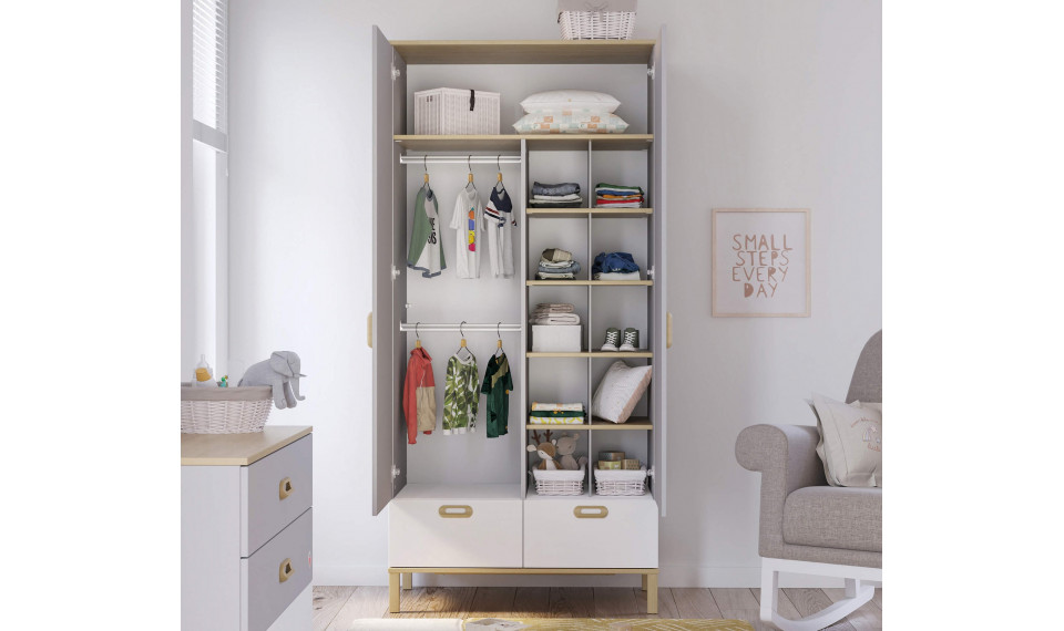 MINO BABY 2 ustega riidekapp | Mino Baby | ZIPhome.ee pilt 3