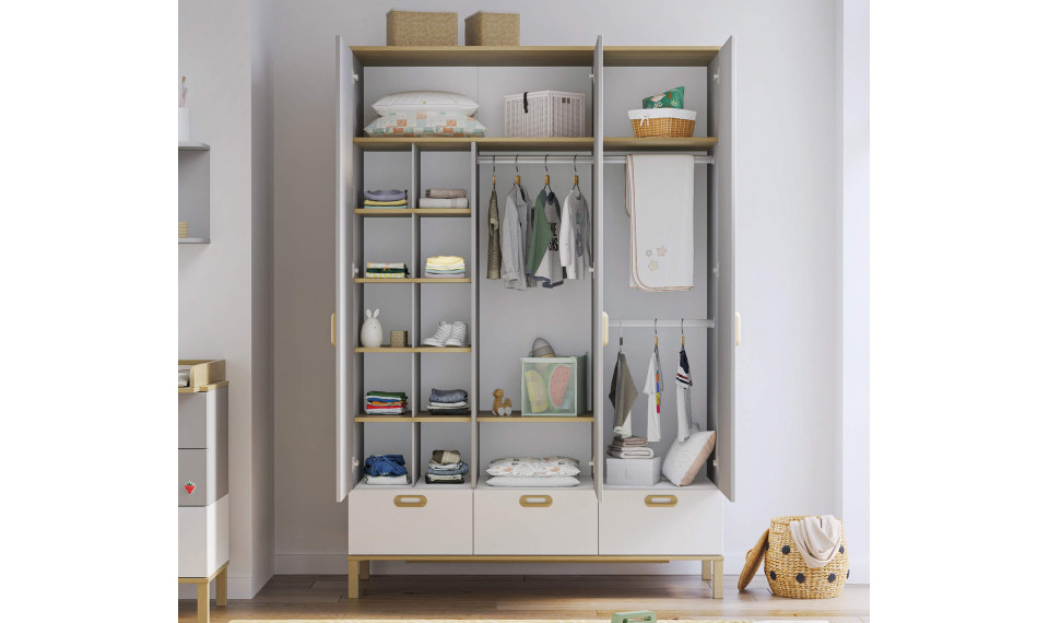 MİNO BABY 3-дверный шкаф | Mino Baby | ZIPhome.ee изображение 3