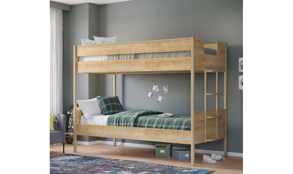 MOCHA LINE двухъярусная кровать (90x200 cm) | Mocha | ZIPhome.ee изображение 2