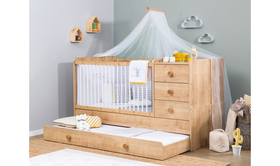 MOCHA CONVERTIBLE BABY BED (WITH PARENT BED) (80x180 cm) | 100% laatu MOCHA CONVERTIBLE BABY BED (WITH PARENT BED) (80x180 cm) | Mocha Baby | ZIPhome.ee kuva 3