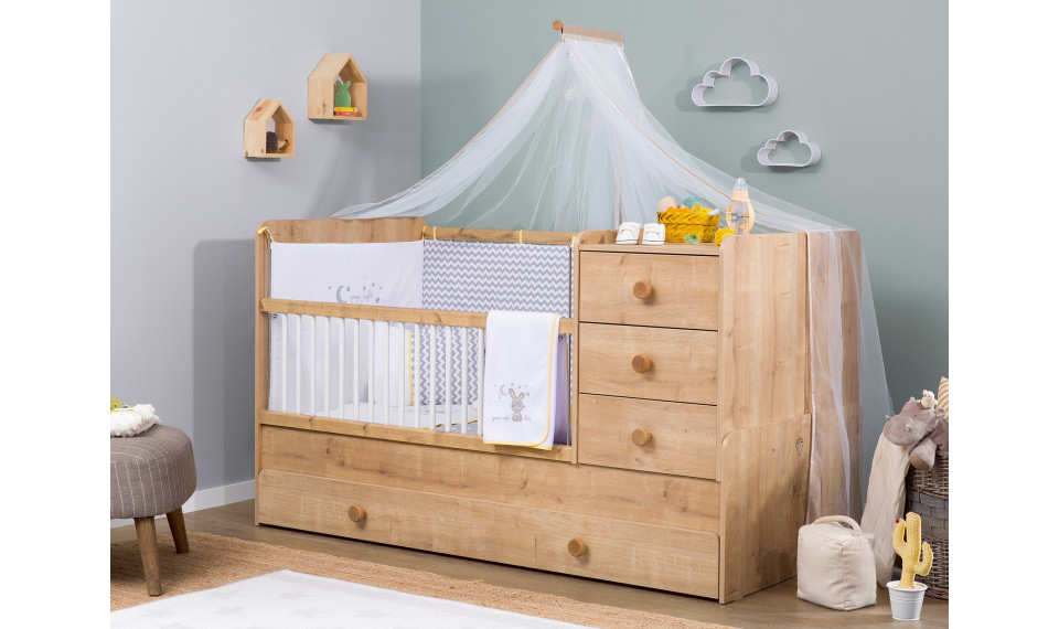 MOCHA CONVERTIBLE BABY BED (WITH PARENT BED) (80x180 cm) | 100% laatu MOCHA CONVERTIBLE BABY BED (WITH PARENT BED) (80x180 cm) | Mocha Baby | ZIPhome.ee kuva 4