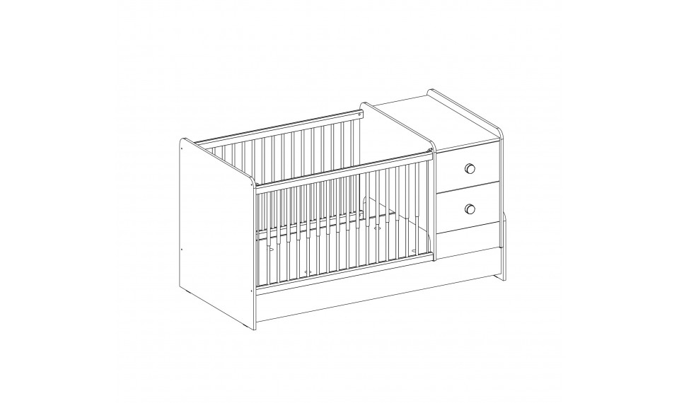 MOCHA ST CONVERTIBLE BABY BED (75x160 cm) | Lastensängyt | ZIPhome.ee kuva 4