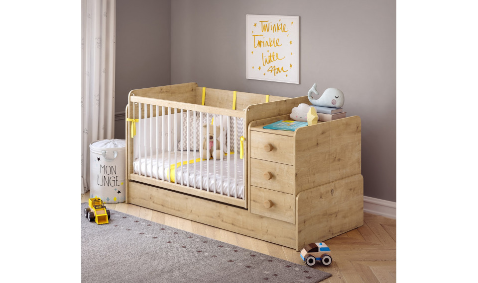 Mocha beebivoodi-transformer (70x115-70x160 cm) | Beebivoodid | ZIPhome.ee pilt 3