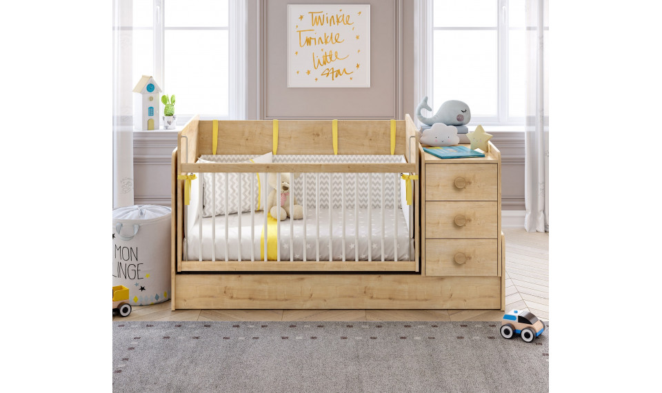 Mocha beebivoodi-transformer (70x115-70x160 cm) | Beebivoodid | ZIPhome.ee pilt 5