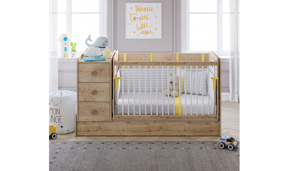 Mocha beebivoodi-transformer (70x115-70x160 cm) | Beebivoodid | ZIPhome.ee pilt 4