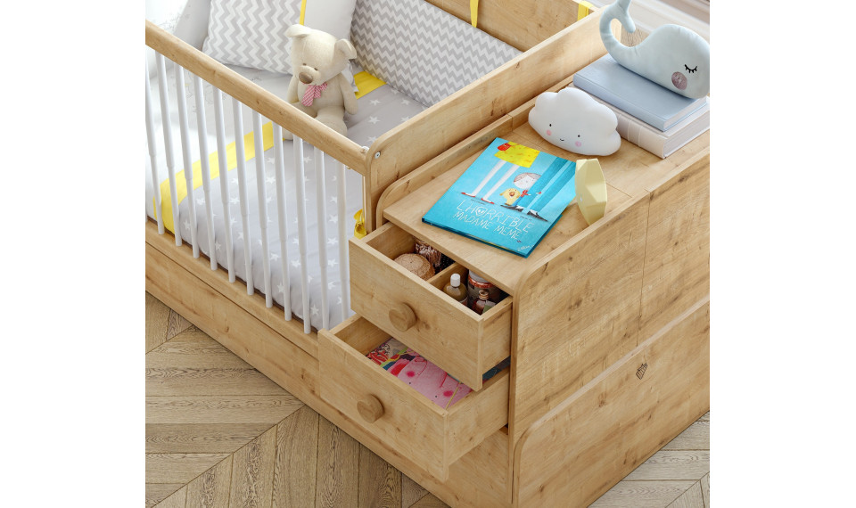 Mocha beebivoodi-transformer (70x115-70x160 cm) | Beebivoodid | ZIPhome.ee pilt 6