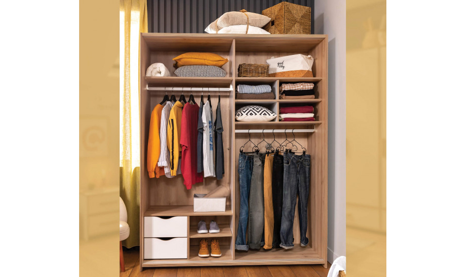 MODERA MEDIUM riidekapp lükandustega | Laste riidekapid | ZIPhome.ee pilt 4