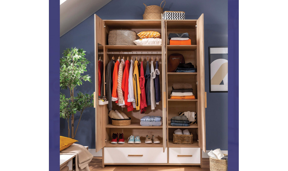 MODERA 3 ustega riidekapp | Laste riidekapid | ZIPhome.ee pilt 4