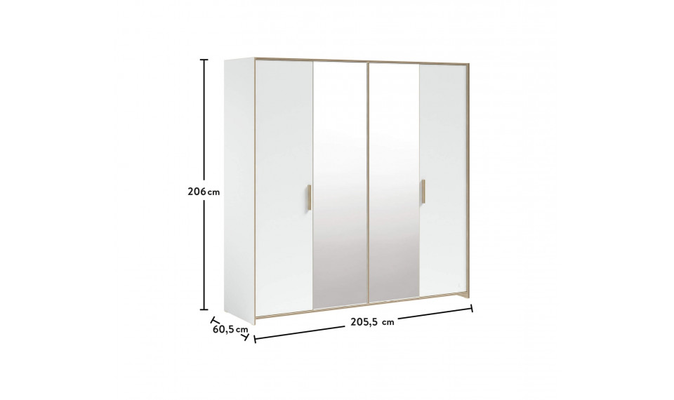 MODERA 4 ustega riidekapp | Laste riidekapid | ZIPhome.ee pilt 5